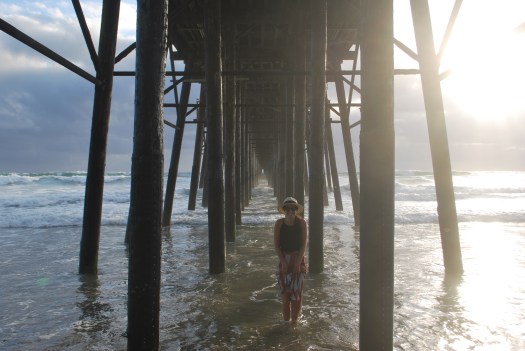 Oside under pier